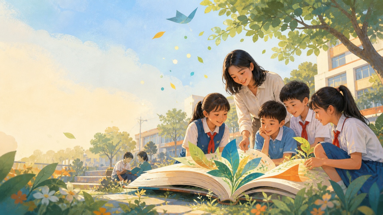 孩子们在温暖明亮的学习空间中共同成长